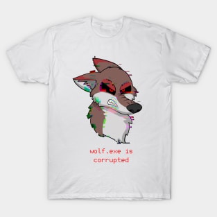 Wolf.exe Corrupted T-Shirt